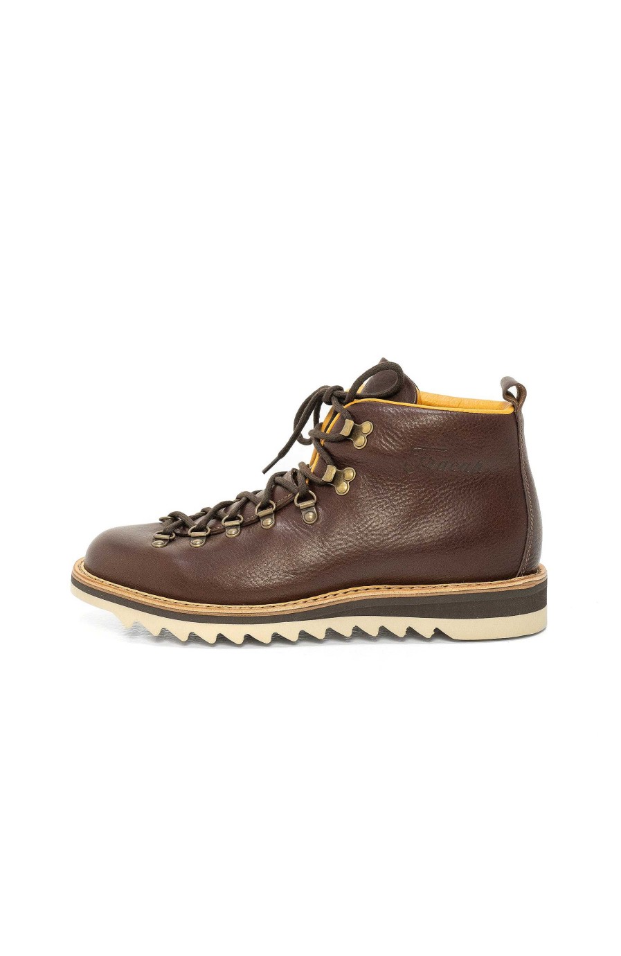 Men FRACAP | Ripple-Sole Leather Boots Roc