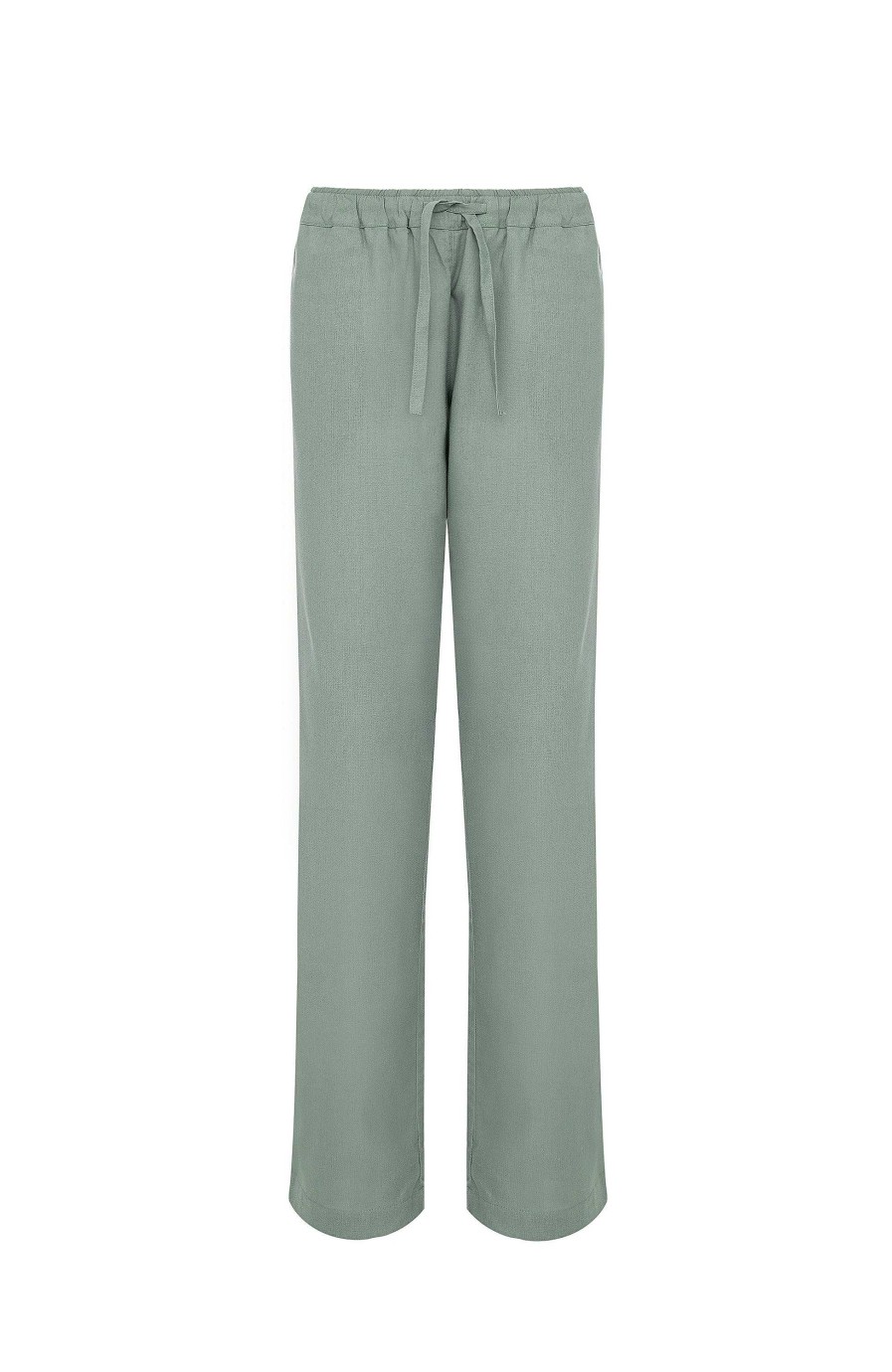 Men BEIGE BROWN | Tapered Linen Trousers