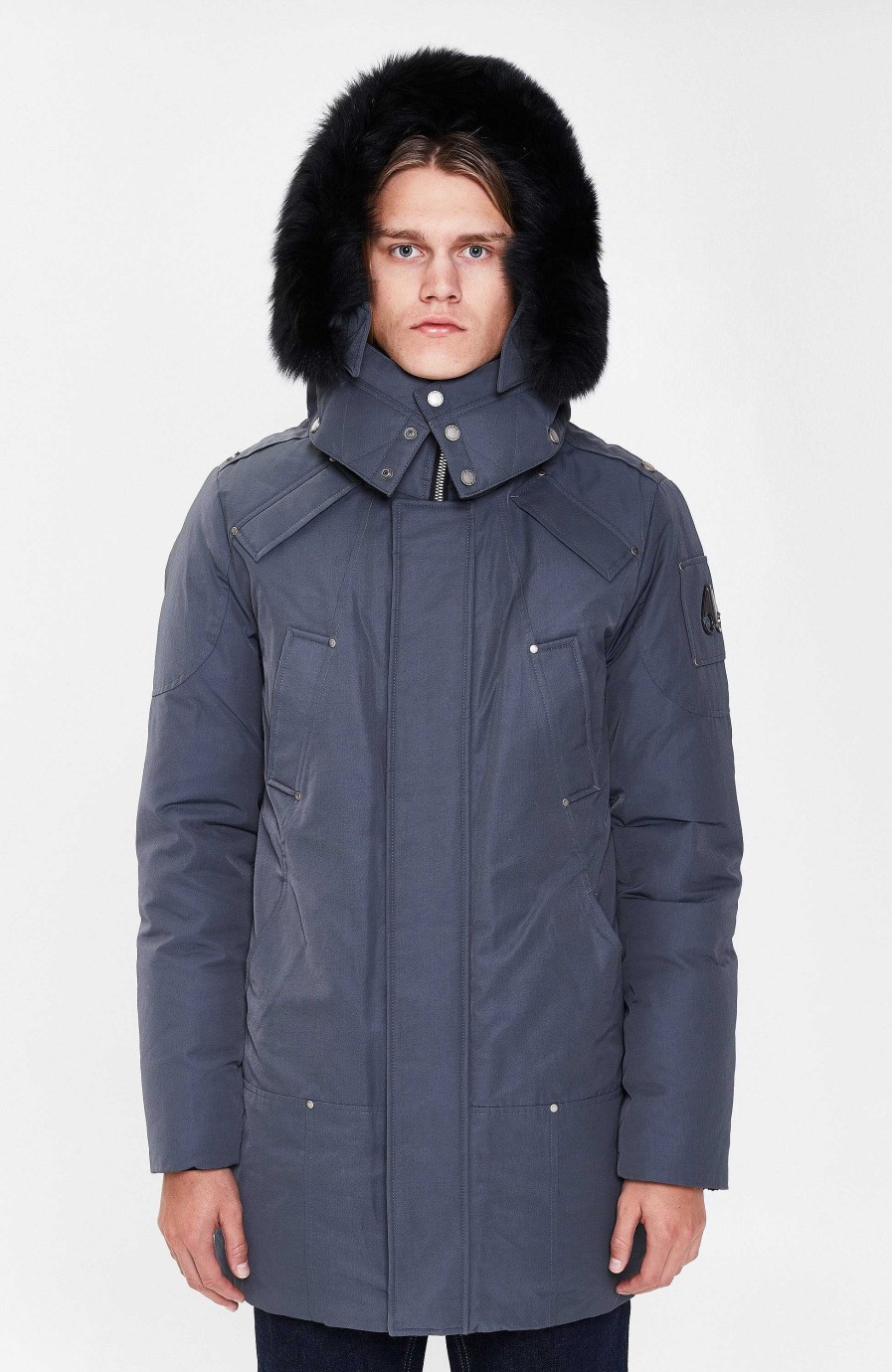 Men MOOSE KNUCKLES | Hooded Down Parka Firebag