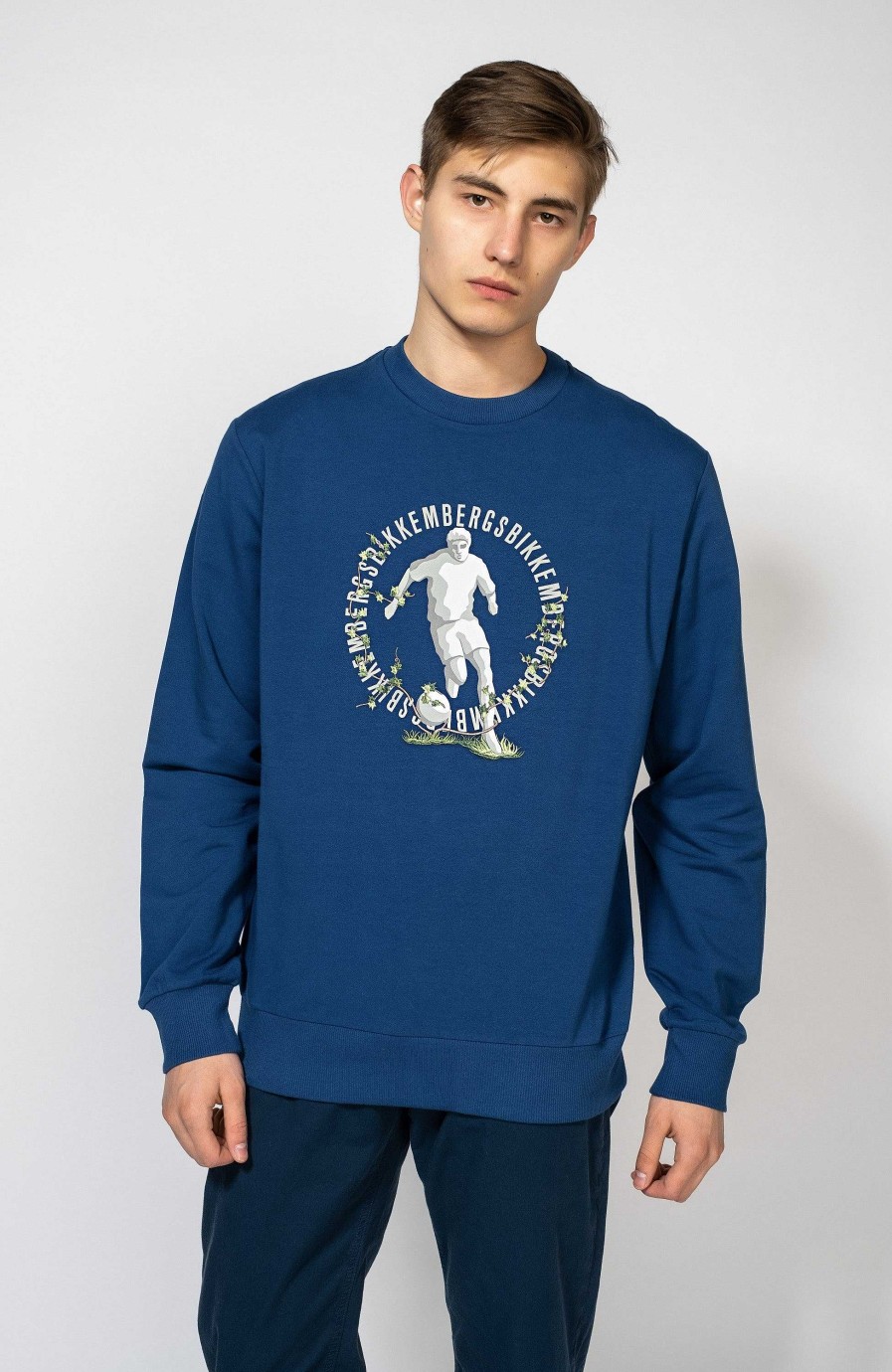 Men DIRK BIKKEMBERGS | Embroidered Cotton Sweatshirt