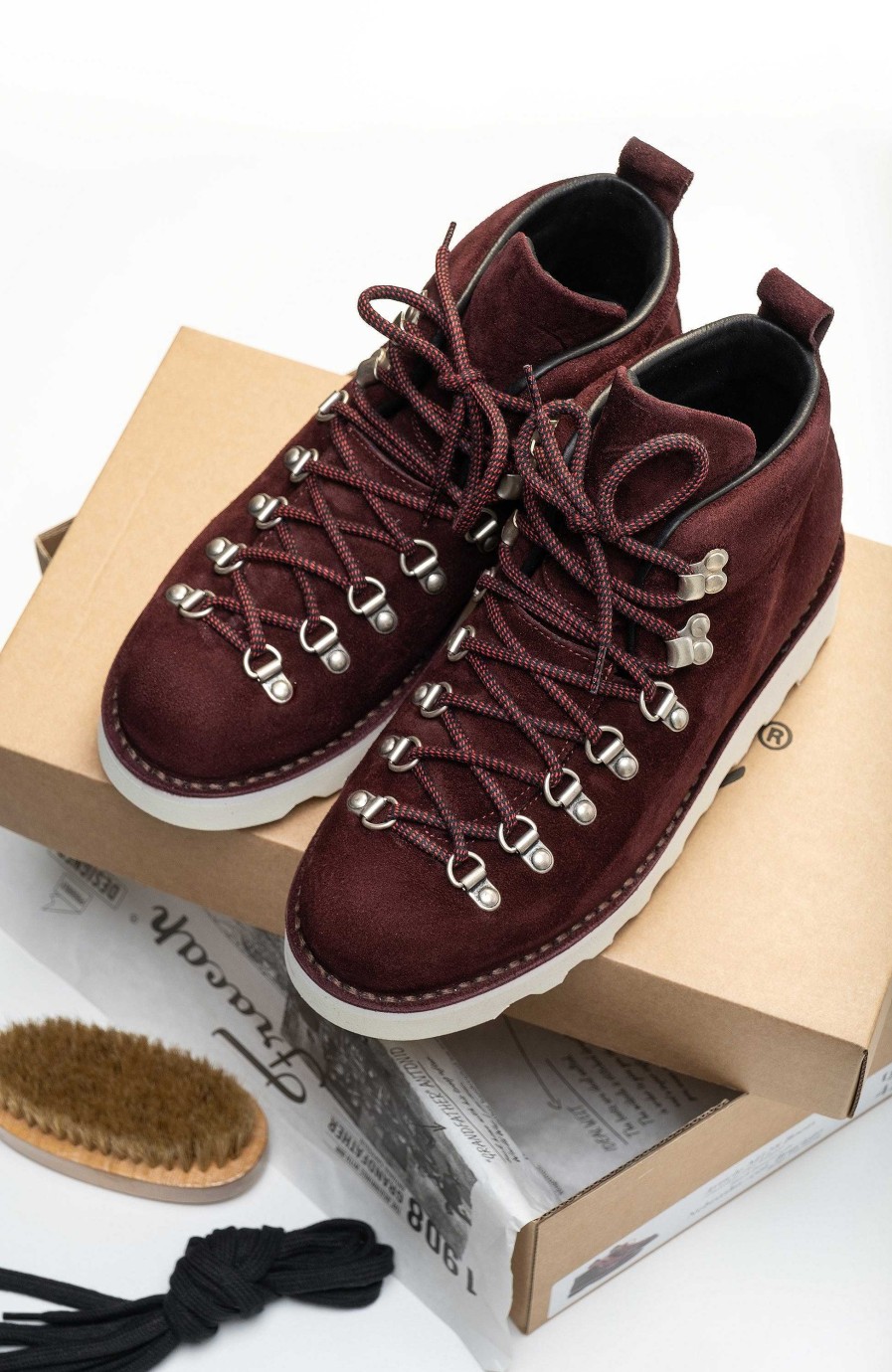 Women FRACAP | Ripple-Sole Suede Boots Roc