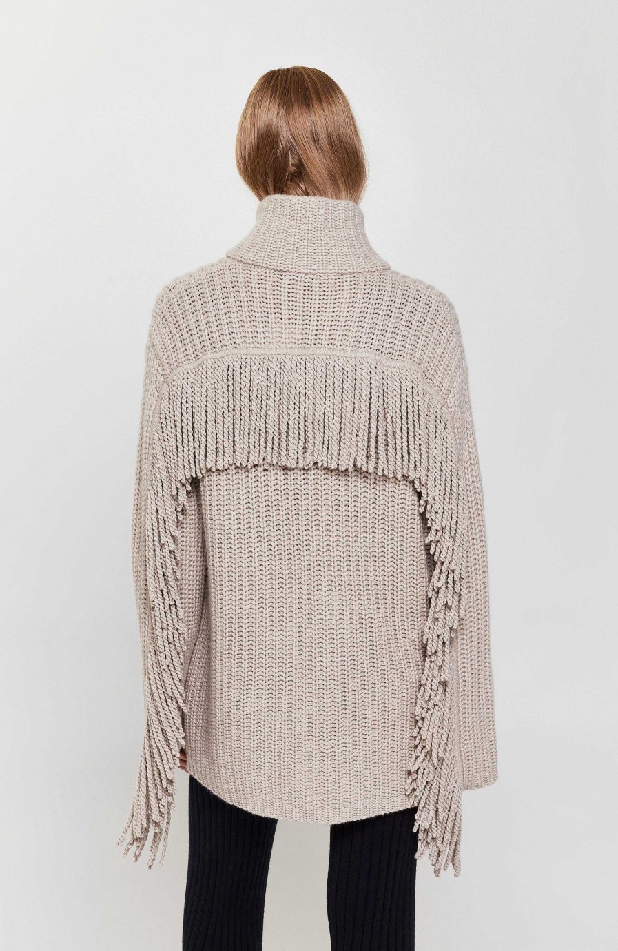 Women LISA YANG | Fringed Knit Cardigan Elisa