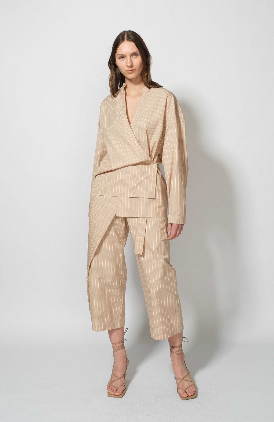 Women ERIKA CAVALLINI | Wrap Cropped Trousers