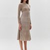 Women LISA YANG | Ribbed-Knit Cashmere Dress Finley