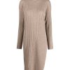 Women ERIKA CAVALLINI | Ribbed Knit Midi Dress