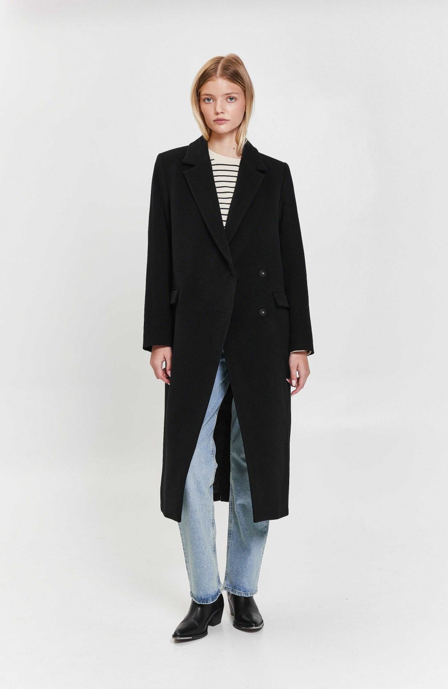 Women HOUSE OF DAGMAR | Double-Breasted Wool Coat Anissa