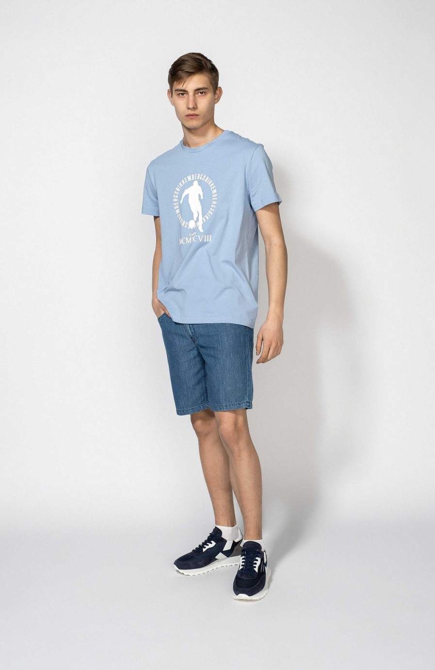 Men DIRK BIKKEMBERGS | Logo-Emblem Print T-Shirt