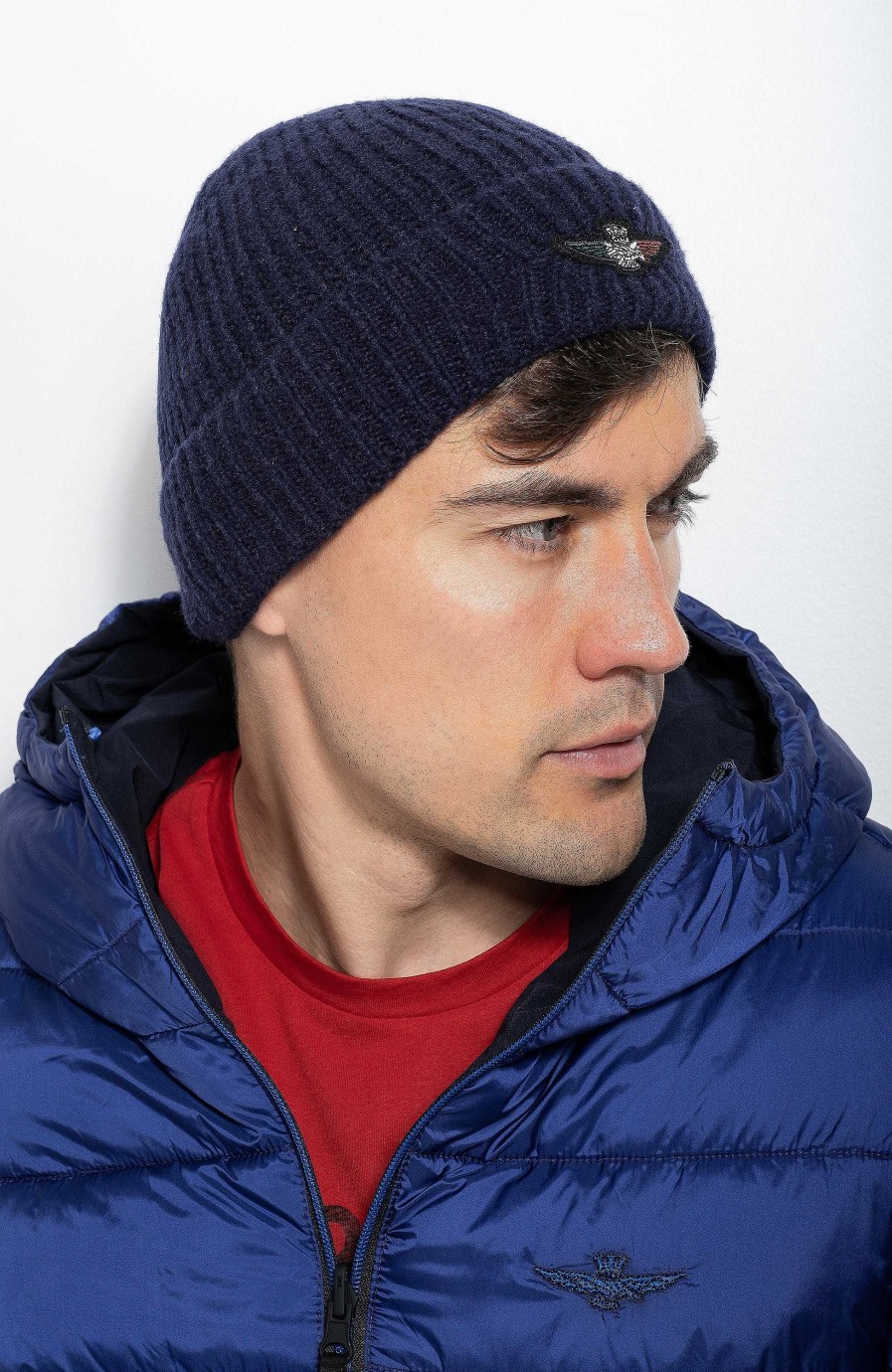 Men AERONAUTICA MILITARE | Eagle-Patch Beanie