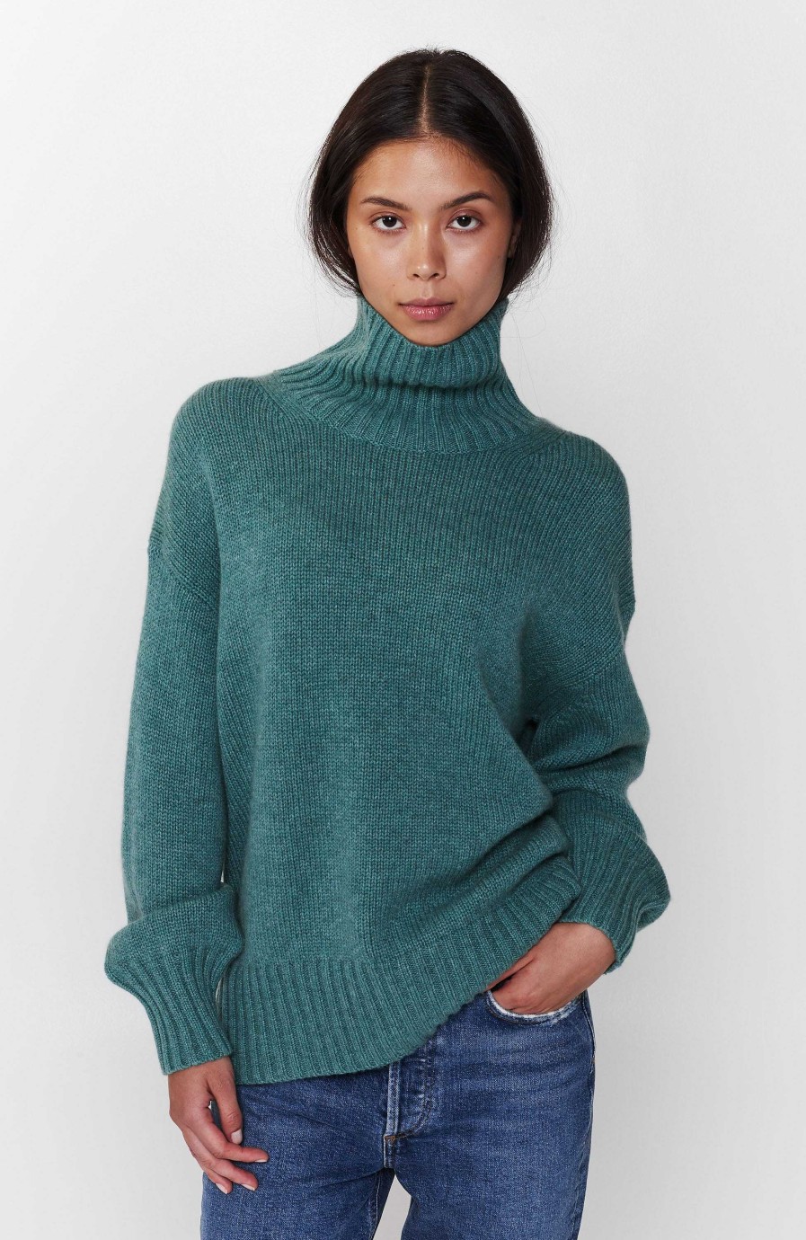 Women FTC CASHMERE | Highneck Knit Sweater