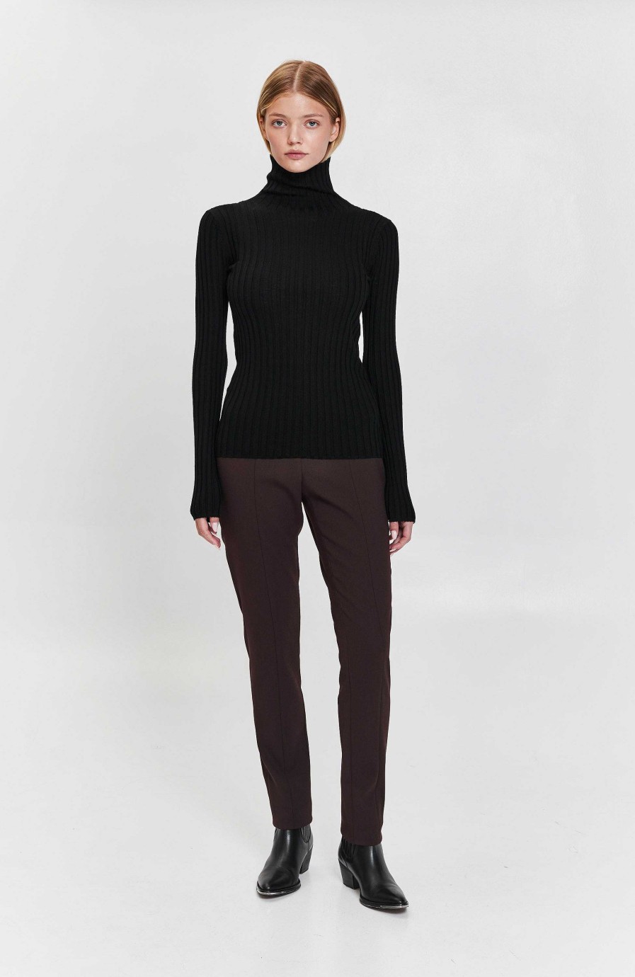 Women HOUSE OF DAGMAR | Ribbed Knit Cashmere Top Rafaella