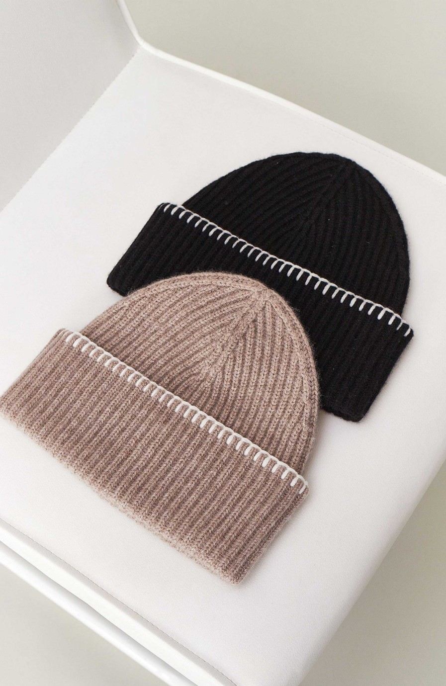 Women HOUSE OF DAGMAR | Fold-Up Ribbed Beanie Joan