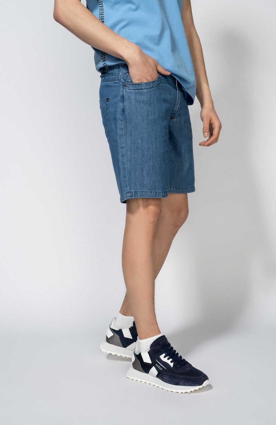 Men DIRK BIKKEMBERGS | Denim Linen Shorts