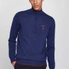 Men AERONAUTICA MILITARE | Half-Zipped Merino Wool Sweater