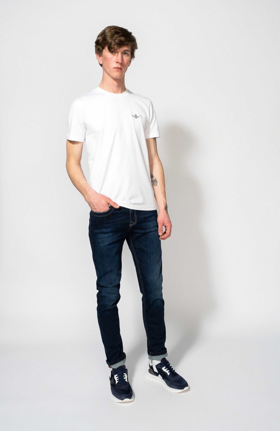 Men AERONAUTICA MILITARE | Basic Cotton T-Shirt