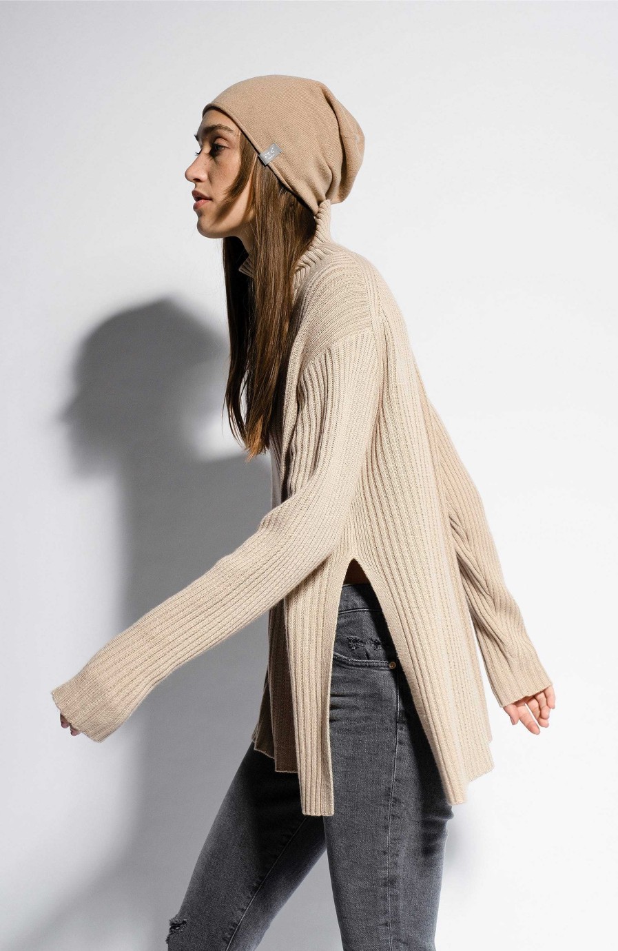 Women FTC CASHMERE | Highneck Cashmere-Blend Pullover