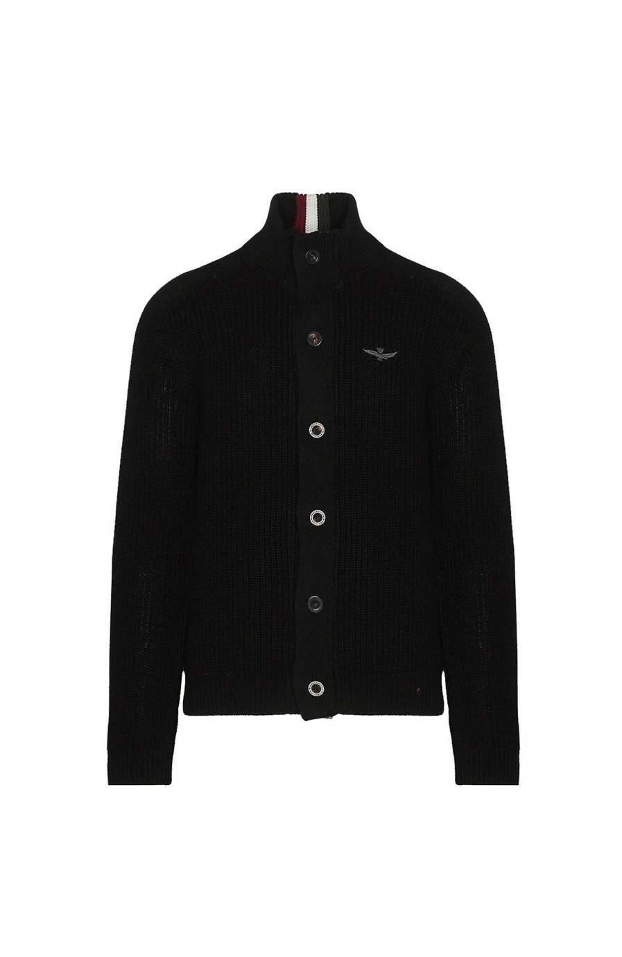 Men AERONAUTICA MILITARE | Chanky Knit Buttoned Cardigan