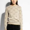 Women AERONAUTICA MILITARE | Logo-Pattern Roundneck Sweater