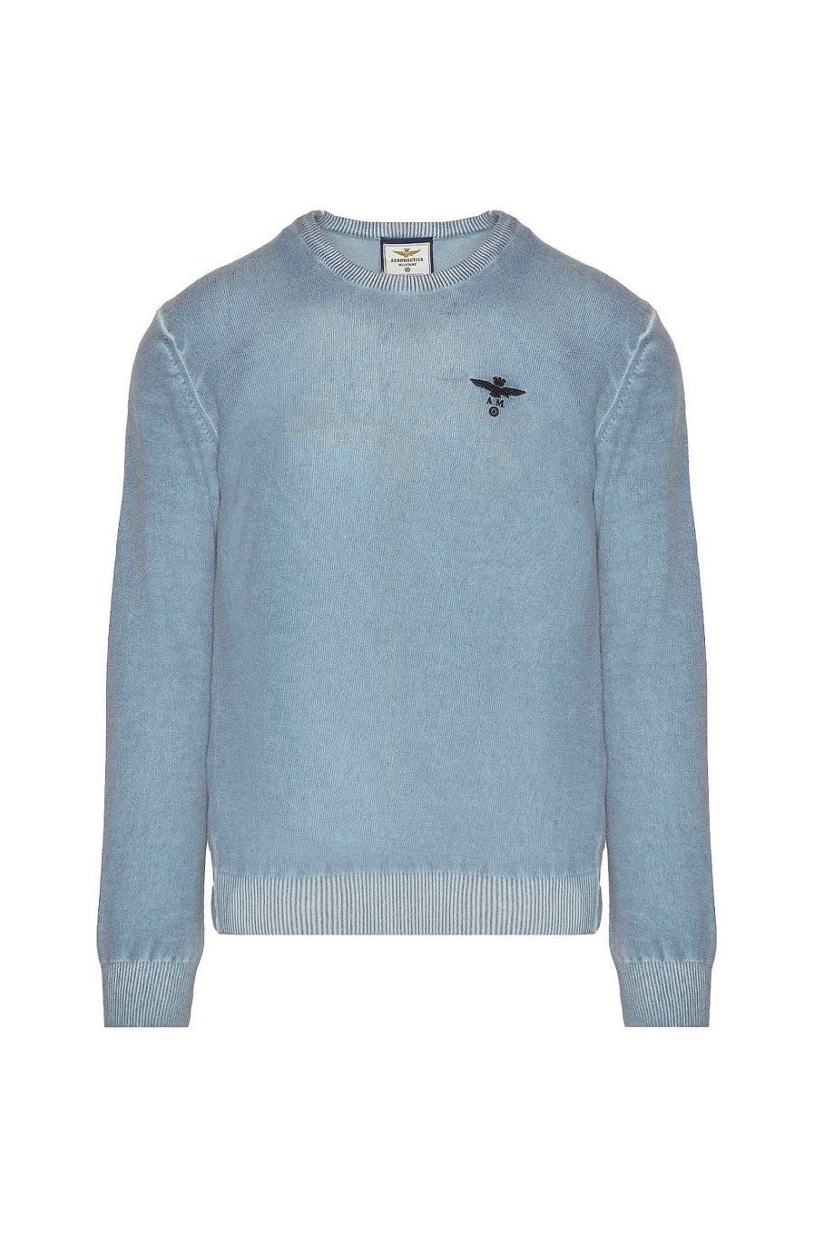 Men AERONAUTICA MILITARE | Washed-Effect Wool Sweater