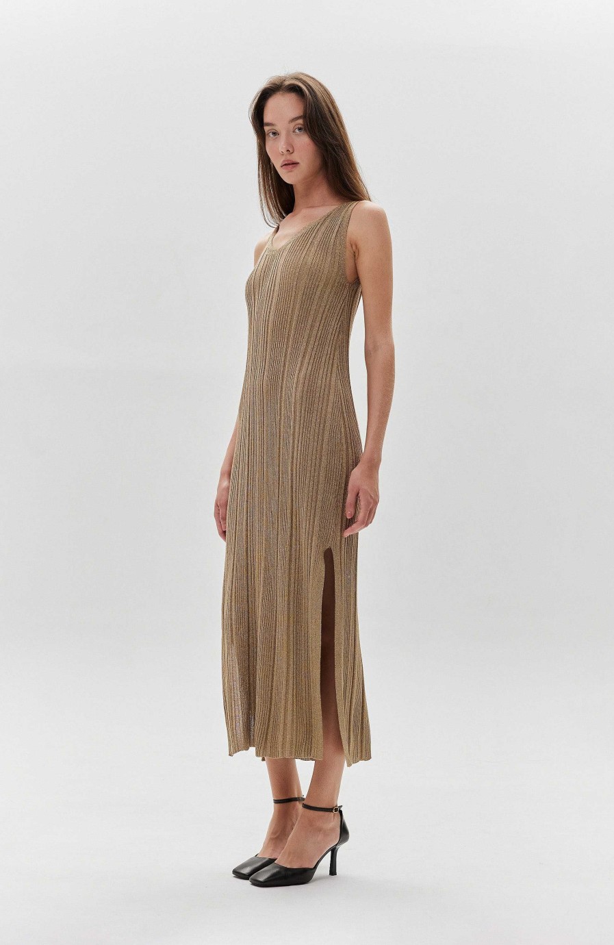 Women HOUSE OF DAGMAR | Metallic Knit Dress