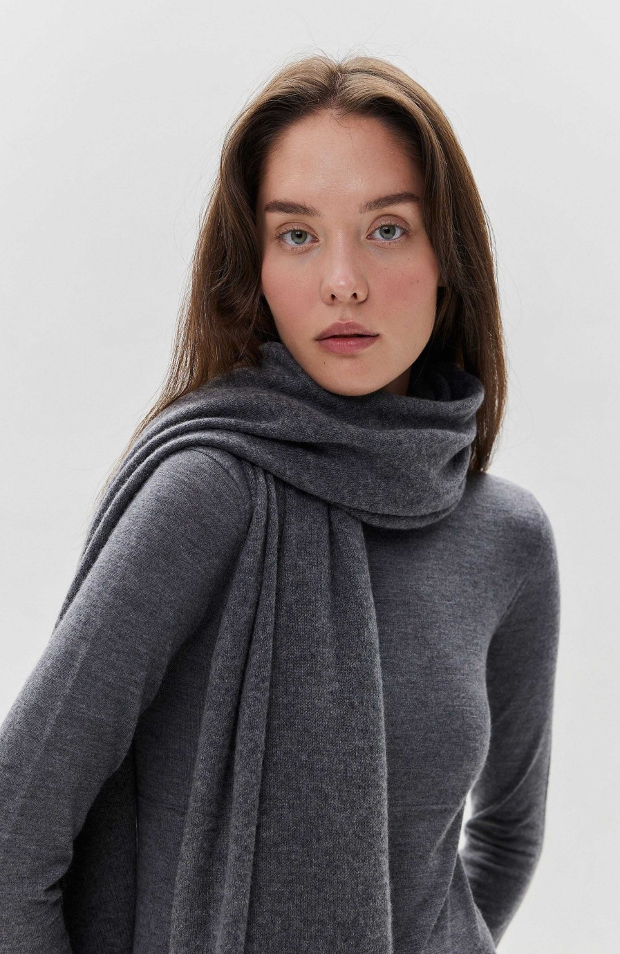 Women LISA YANG | Knit Cashmere Scarf Paris