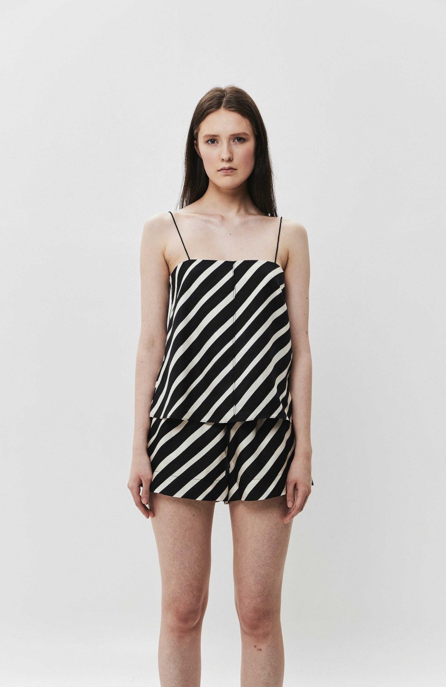 Women HOUSE OF DAGMAR | Striped Silk Top