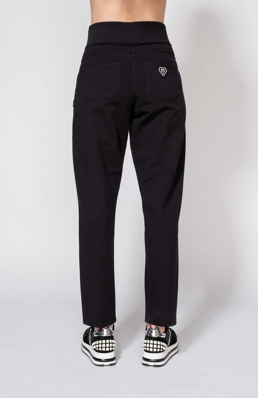 Women AERONAUTICA MILITARE | High-Waist Tapered Sweatpants