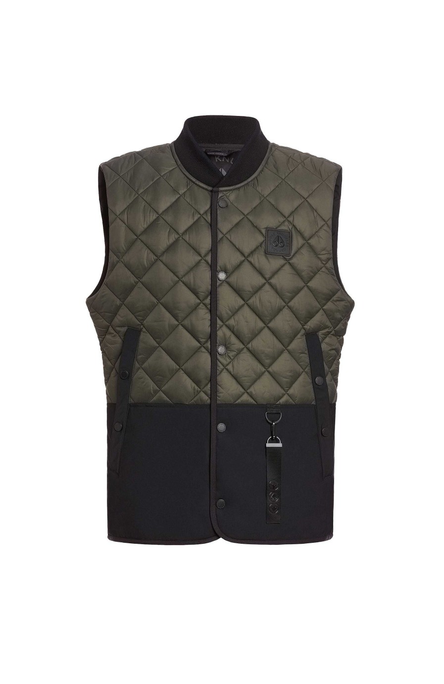 Men MOOSE KNUCKLES | Logo-Patch Padded Vest Clearwater