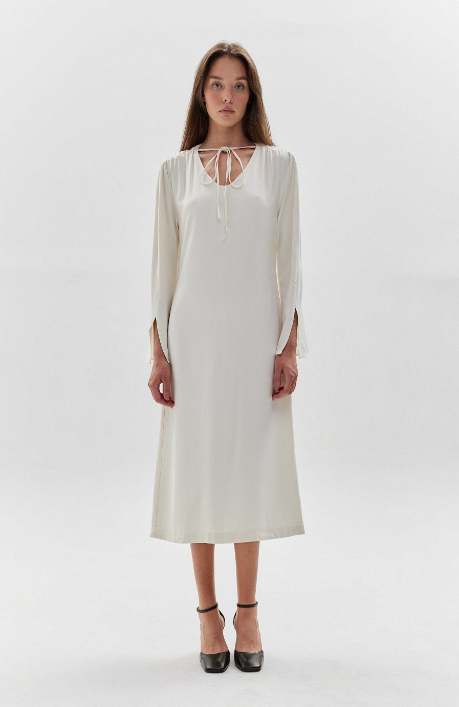 Women ERIKA CAVALLINI | Bow-Detailing Longsleeve Dress