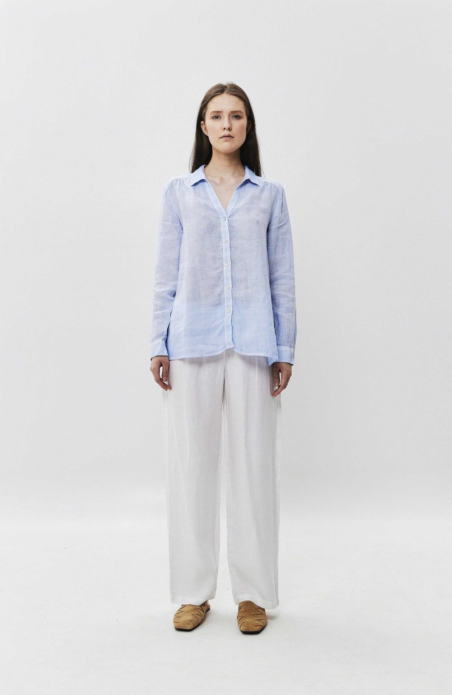 Women 120% LINO | Straight-Leg Linen Trousers