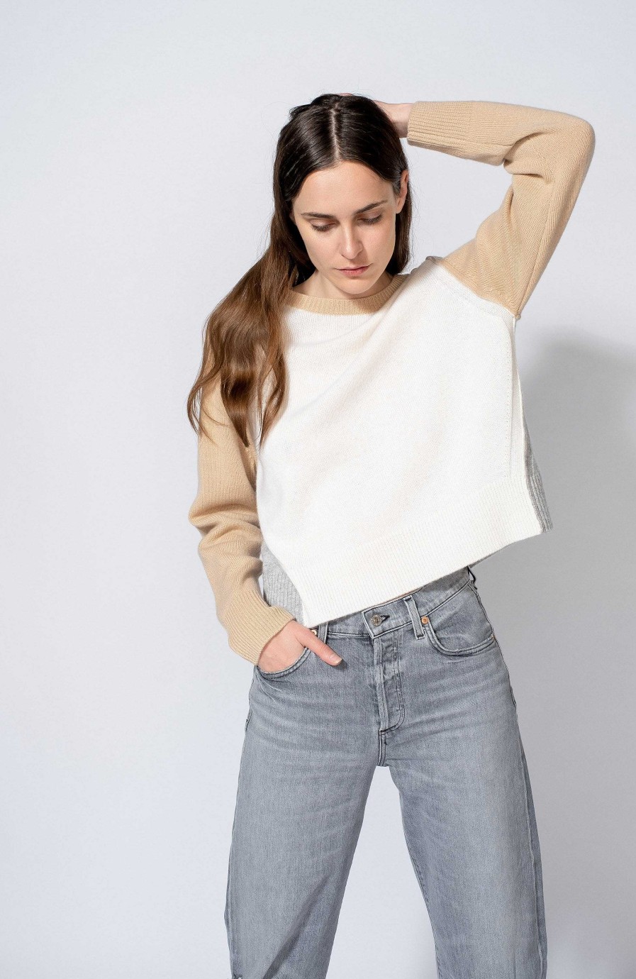 Women FTC CASHMERE | Multicolor Cashmere Sweater