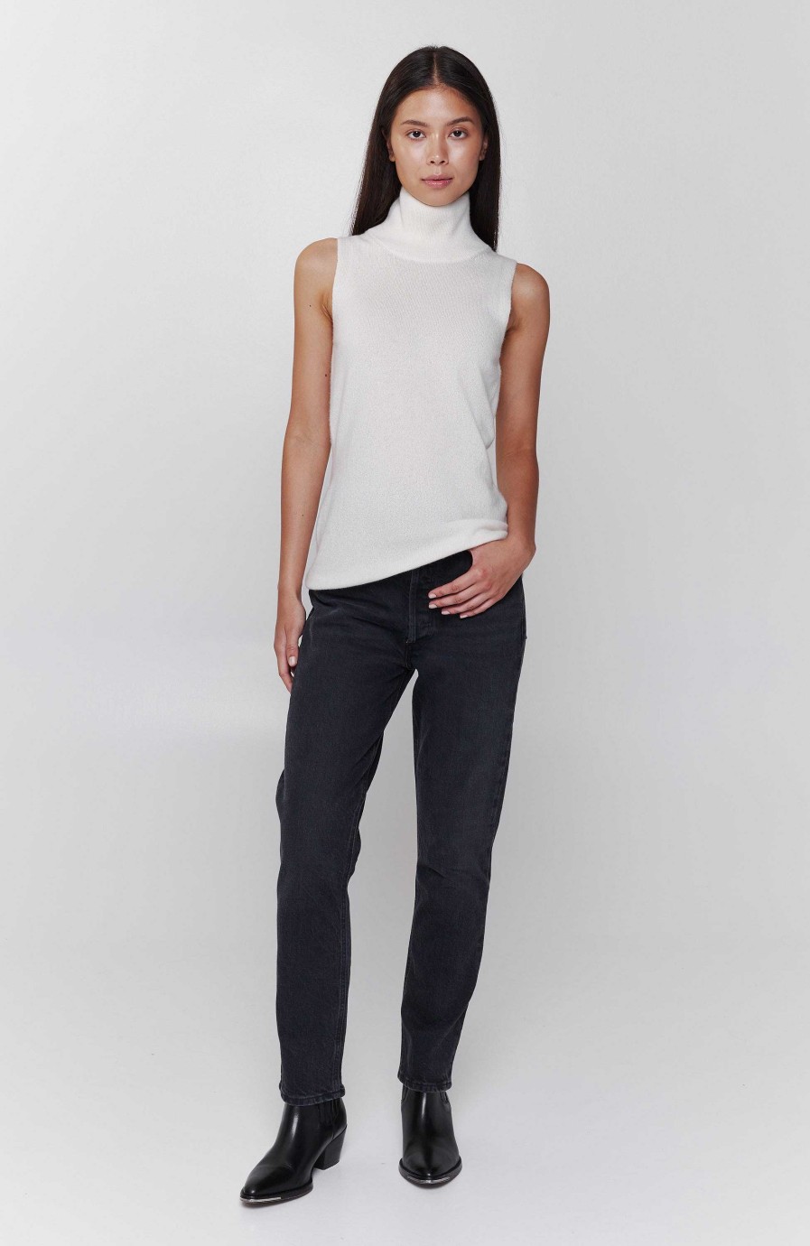 Women FTC CASHMERE | Highneck Sleeveless Top