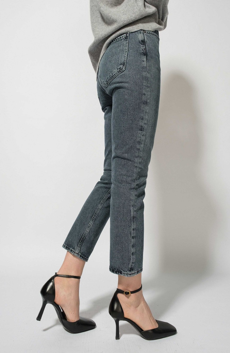 Women AGOLDE | Straight Cropped Jeans Riley