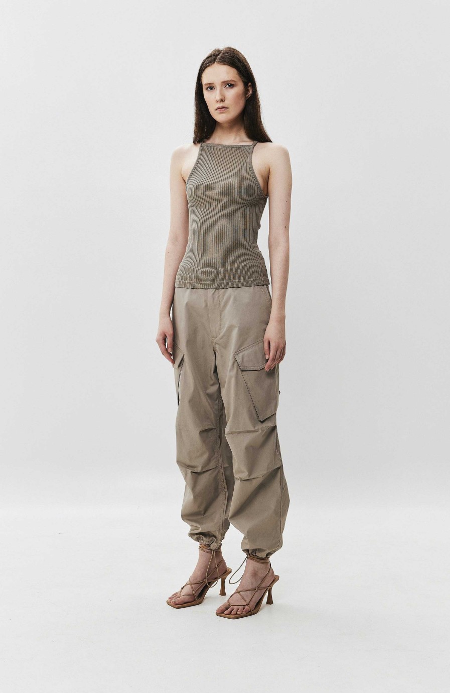 Women AGOLDE | Cargo Cotton Trousers Ginerva