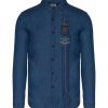 Men AERONAUTICA MILITARE | Embroidered Denim Shirt