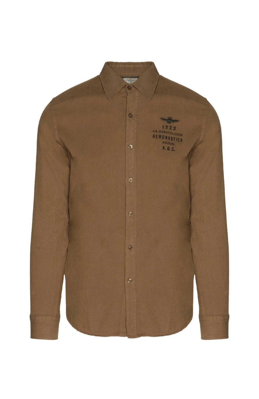 Men AERONAUTICA MILITARE | Embroidered Velvet Shirt