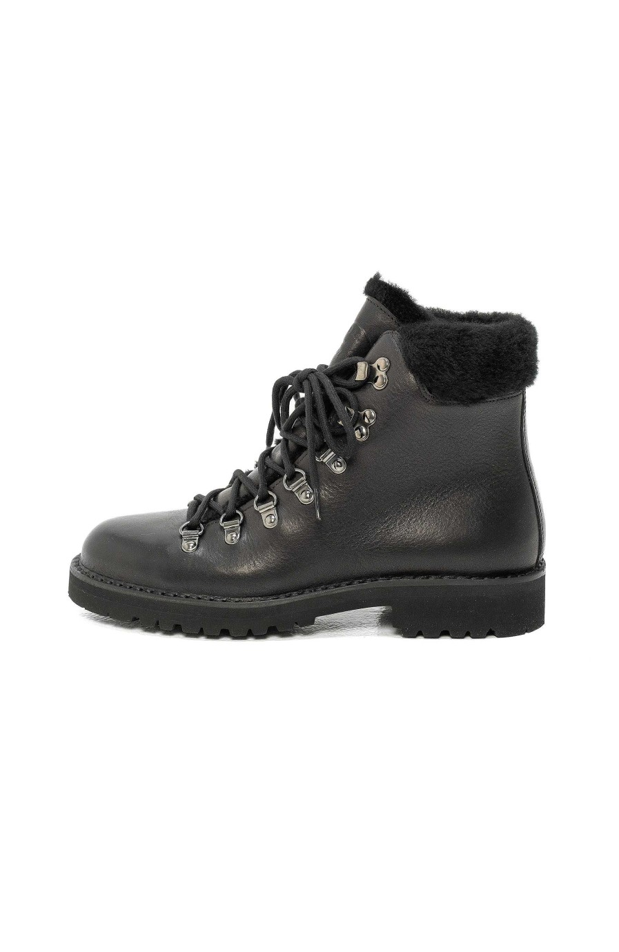 Women FRACAP | Fur-Trim Leather Boots