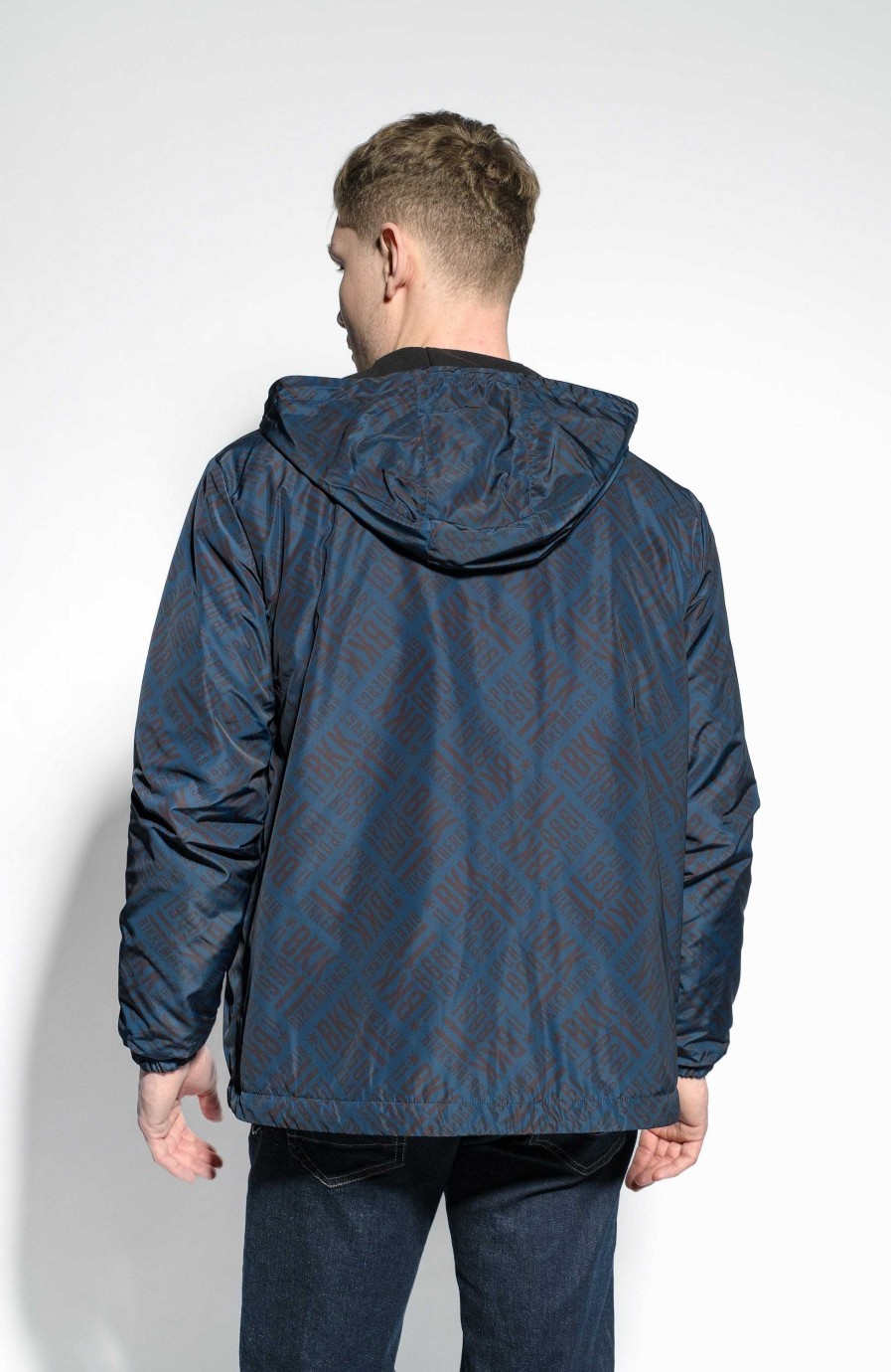 Men DIRK BIKKEMBERGS | Logo-Pattern Fleece Jacket