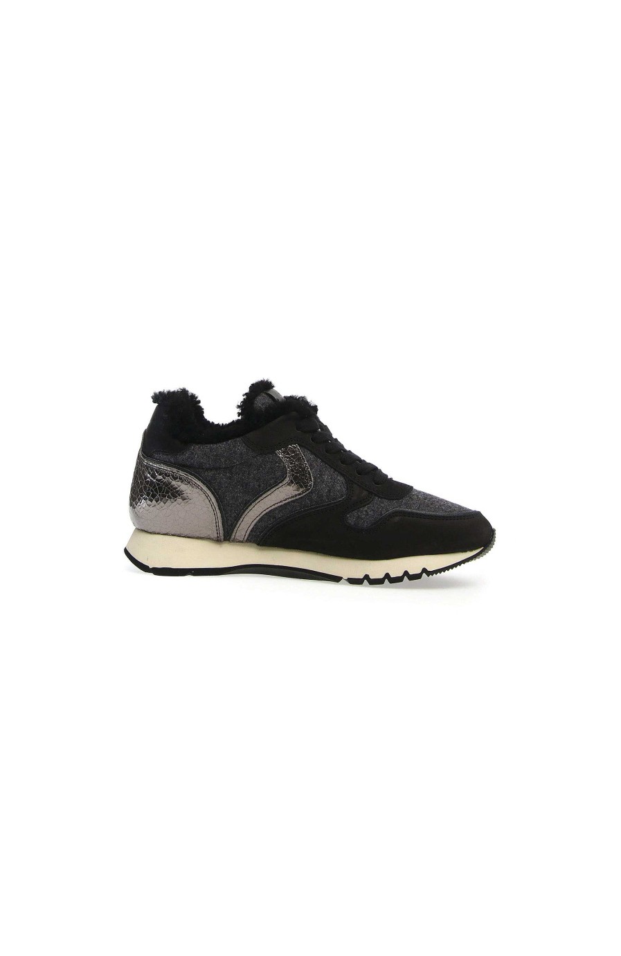 Women VOILE BLANCHE | Fur-Lined Nubuck Sneakers Julia