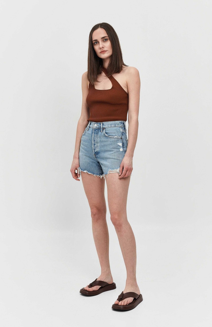 Women AGOLDE | High-Rise Shorts Dee