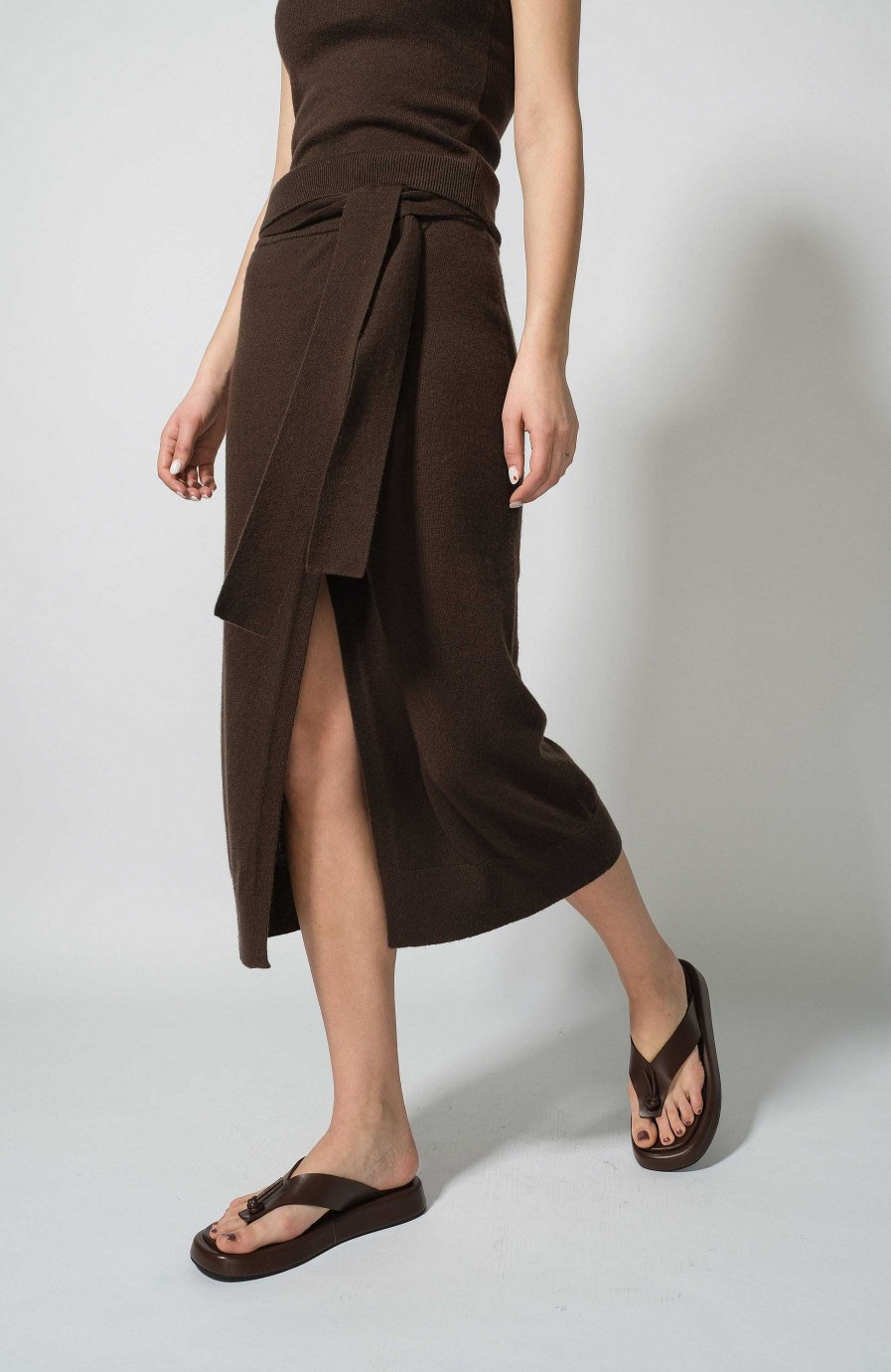 Women FTC CASHMERE | Wrap Cashmere Skirt