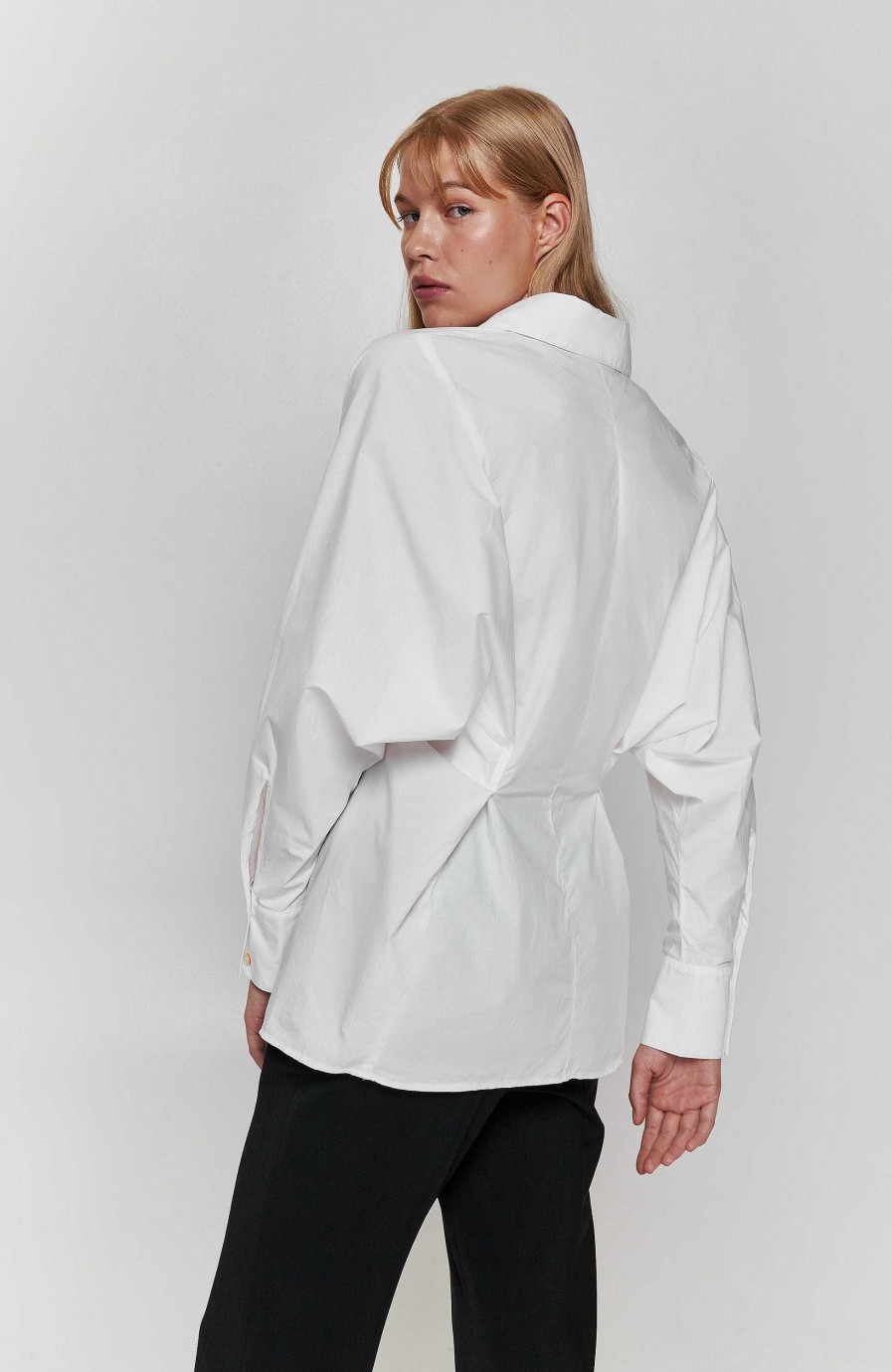 Women ERIKA CAVALLINI | Dart Fold Cotton Shirt