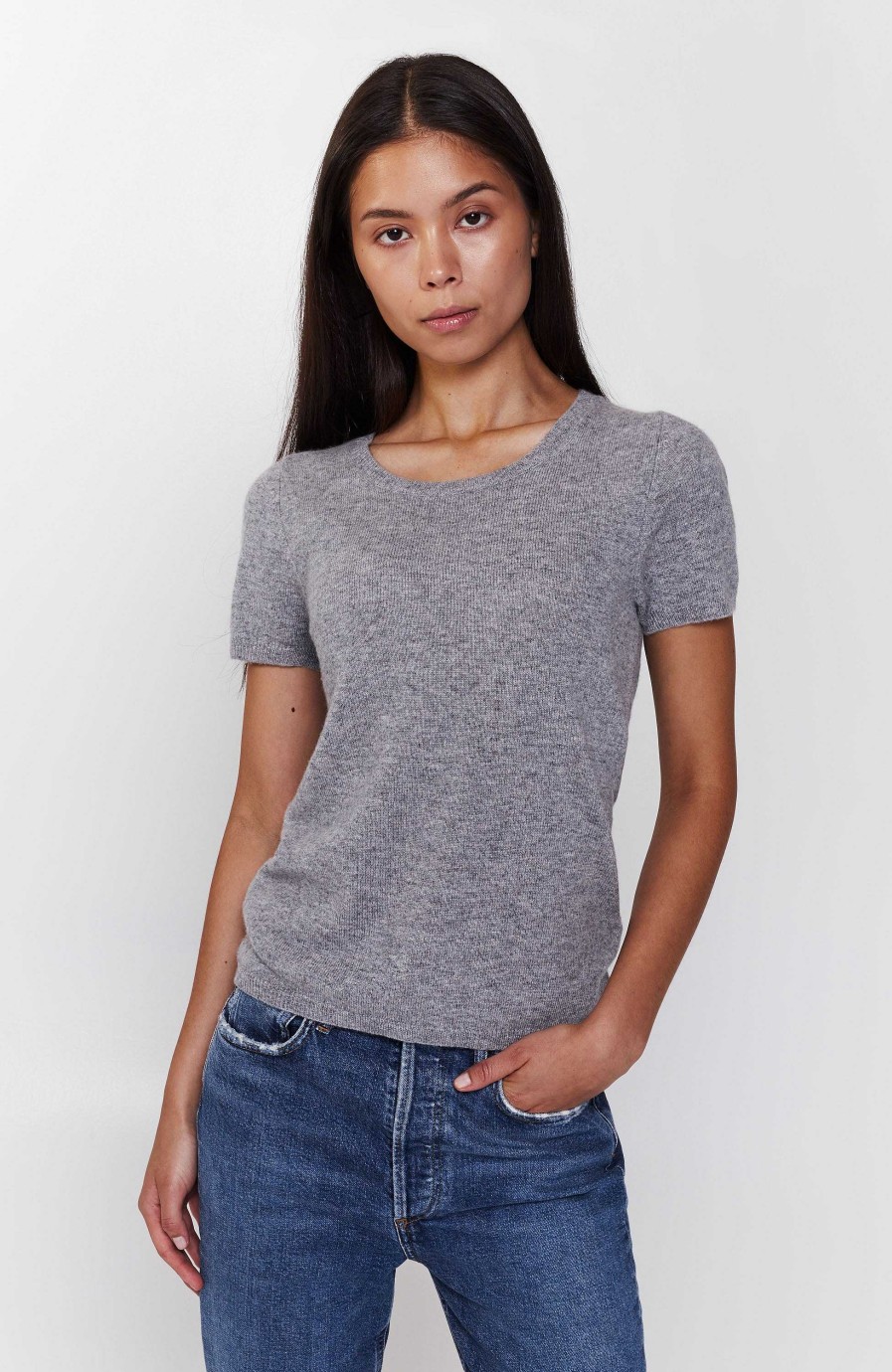 Women FTC CASHMERE | Short-Sleeve Cashmere Top