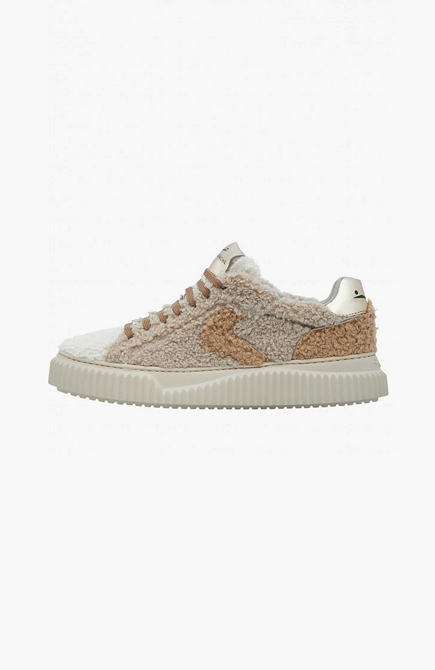 Women VOILE BLANCHE | Curly-Effect Wool Sneakers Lipari