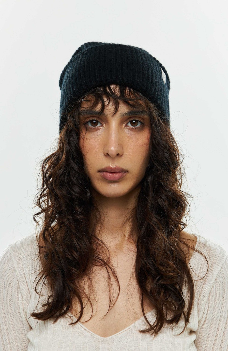 Women FTC CASHMERE | Turn-Up Knitted Beanie