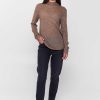 Women FTC CASHMERE | Mockneck Light-Knit Pullover