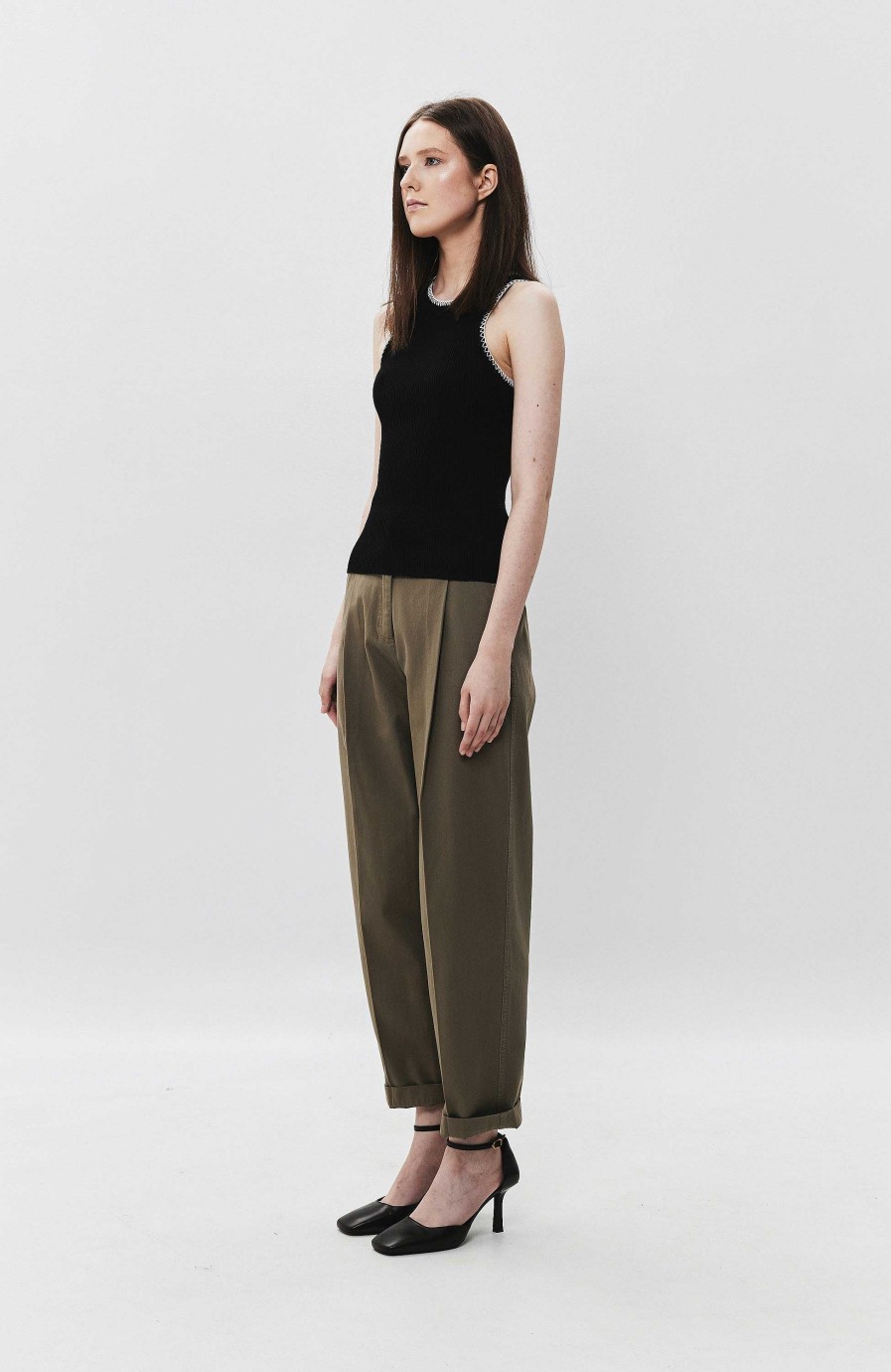 Women HOUSE OF DAGMAR | Cotton Chino Trousers