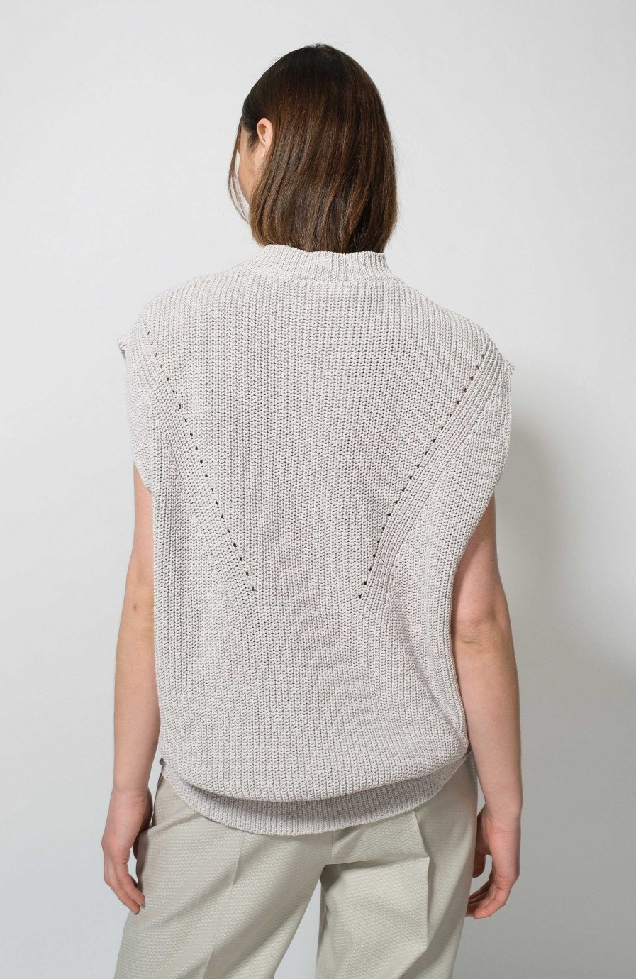 Women ERIKA CAVALLINI | Knit Cotton Vest