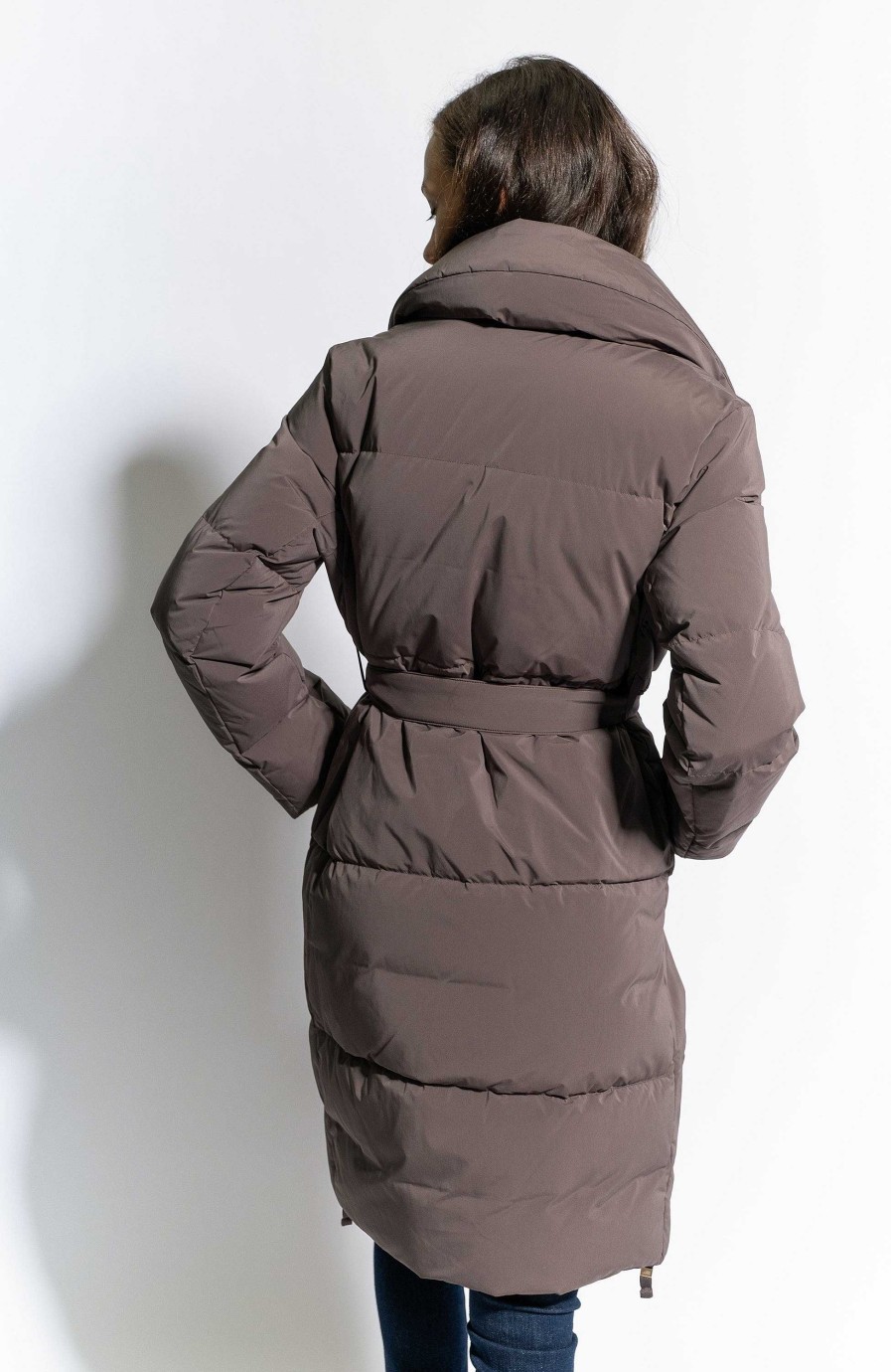 Women DUNO | Double-Breasted Quilted Coat Emerald