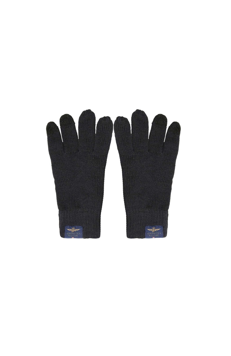 Men AERONAUTICA MILITARE | Logo-Patch Knitted Gloves