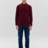 Men JOHNSTONS OF ELGIN | Long Sleeve Merino Polo Shirt